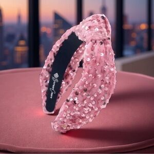 Brianna Cannon Pink Sequin And Pearls New